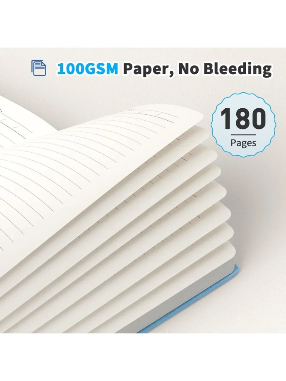 4 Pack A5 Lined Journals - 180 Pages, 100 GSM Paper Notebooks for Travel & Notes